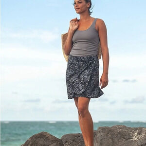 Ripskirt Hawaii Shibori Charcoal Wrap Skirt